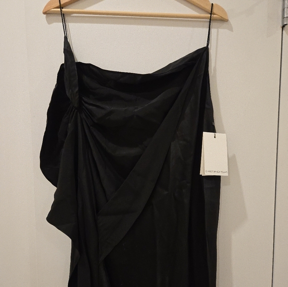 Christopher Esber Cusco Silk Drape Cami Dress Size AU 8 - Picture 12 of 13
